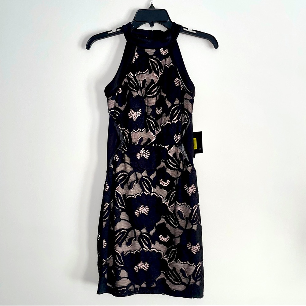 NWT I.N. Black Lace High Neck Short Dress - Junior’s Size 3